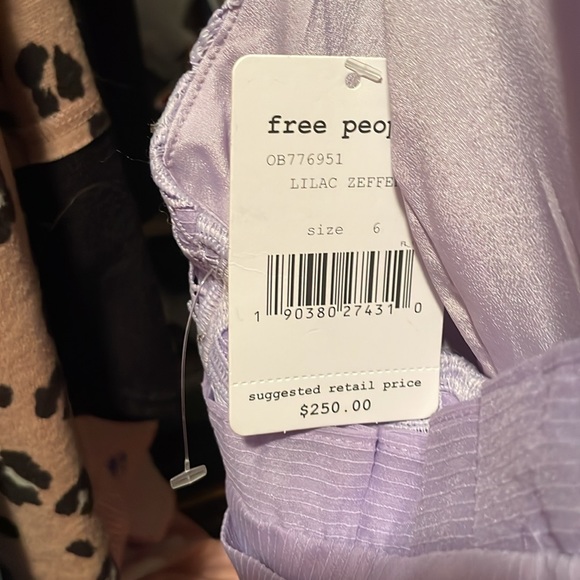 lilac Free People dress with embellishments NWT - Picture 5 of 5
